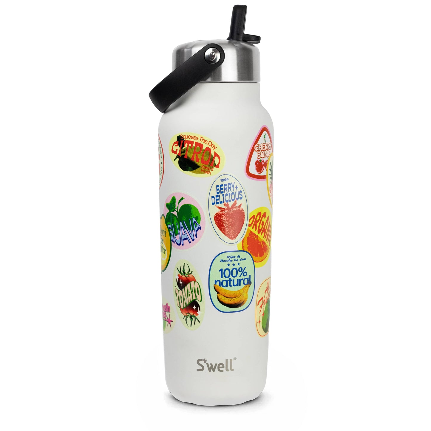 explorer-with-flip-straw-lid-40oz-d5 01_Swell_Fruit_Stand_Stamp_Pattern_Moonstone_White_Front.jpg