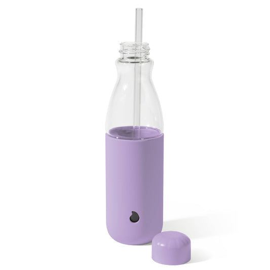 glass-original-bottle-18oz-g1 18oz_Lilac_Purple_Glass_Original_Bottle_Front_Cap_Off_Straw_In_Front_Cap_On_Straw_In.jpg