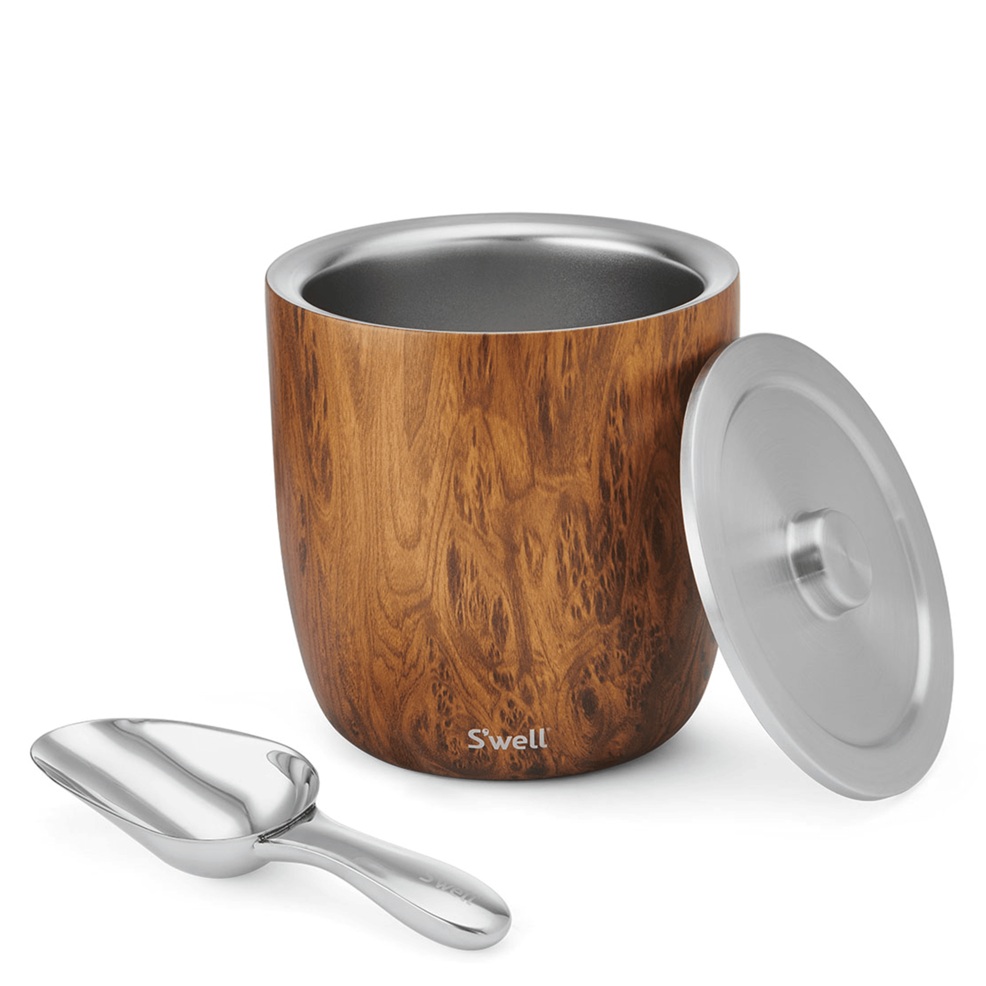 ice-bucket-xl-o3 Swell-Ice-Bucket-XL-100oz-Wood-Print-Teakwood-Angled-Lid-Off.png